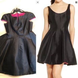 Black Cap Sleeve Cocktail Dress Betsy and Adam